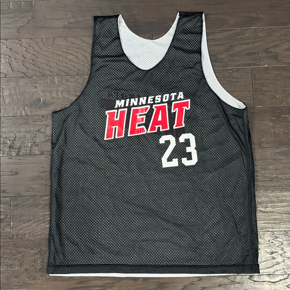 Minnesota Heat Reversible Basketball Jersey Size XL Black / White NWOT